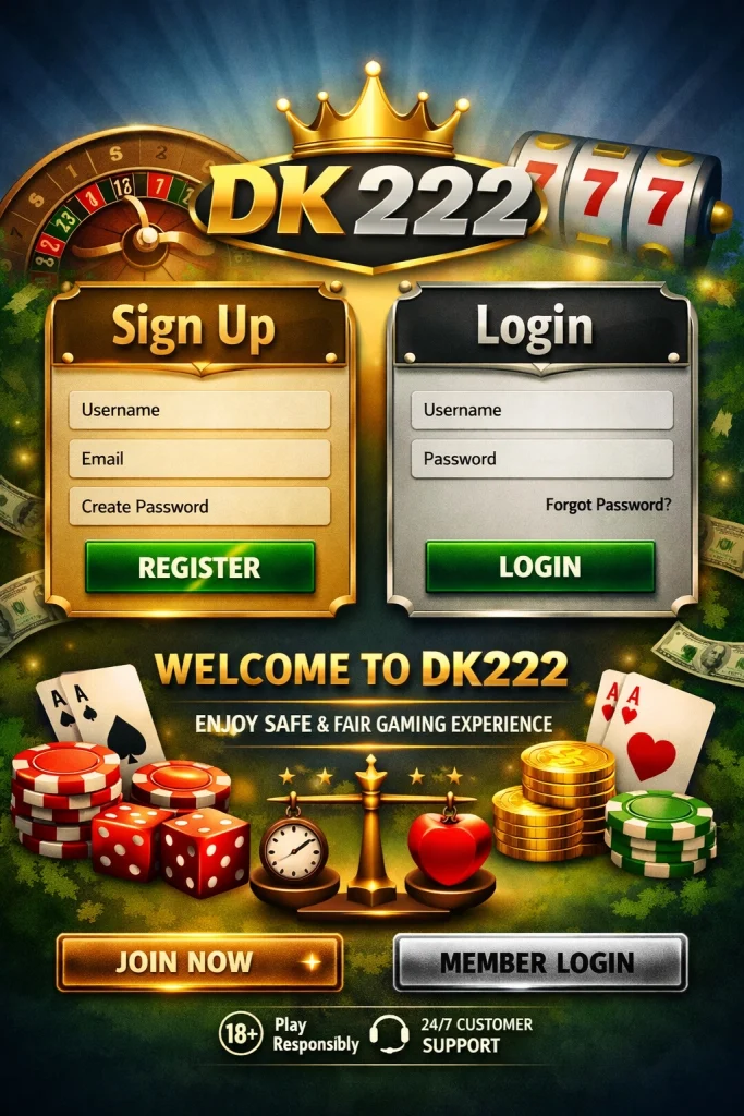DK222 Sign up and Login